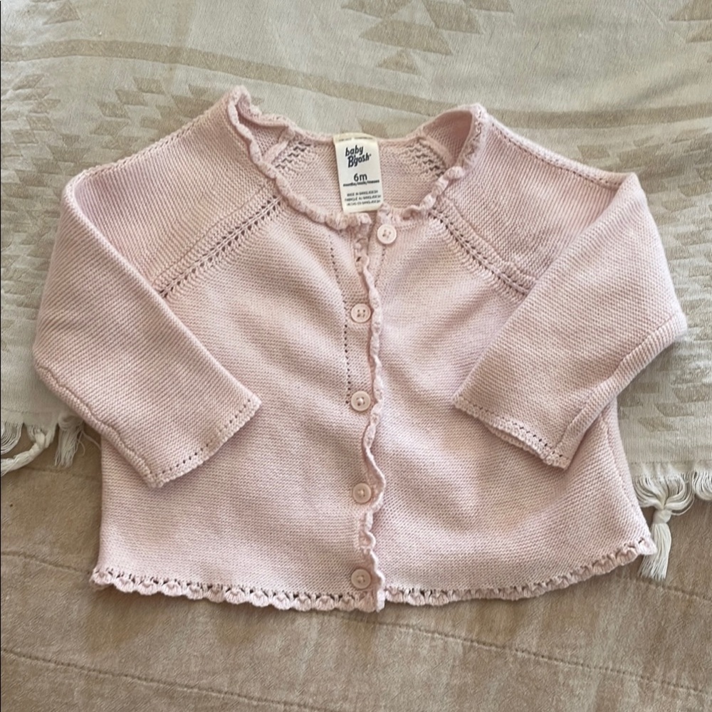 Baby Pink Knit Cardigan